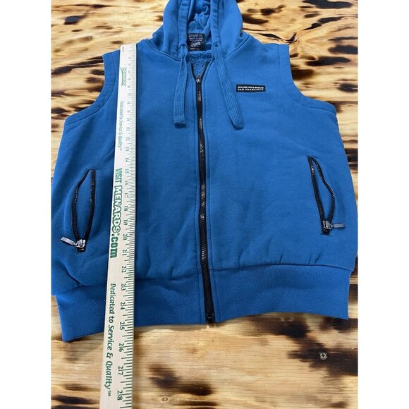 Vintage Golden Gate National Parks Vest Mens Blue Size Large San Francisco Y2K - Picture 3 of 13